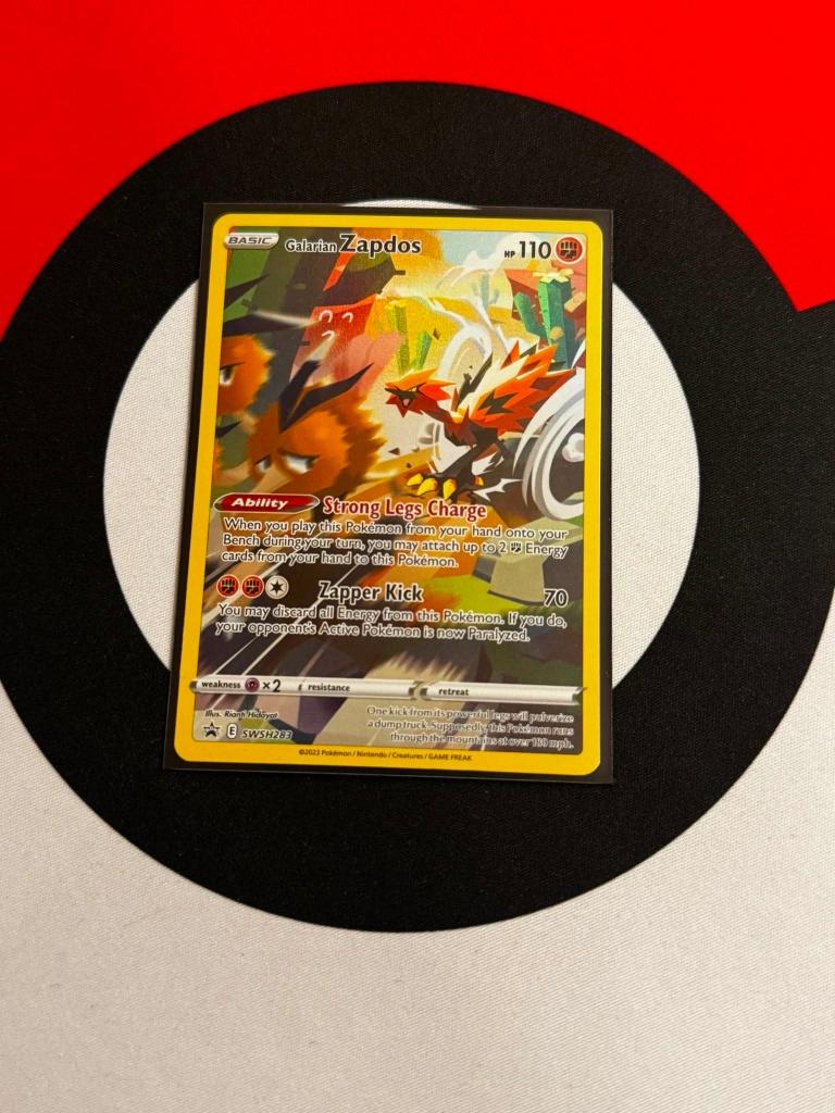 Pokémon - Galarian Zapdos SWSH283 Promo - NM, Ophalen of Verzenden, Zo goed als nieuw, Losse kaart