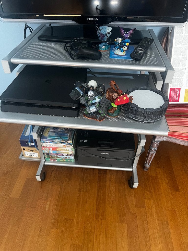 Meuble PC/armoire informatique sur roulettes, Enlèvement, Comme neuf