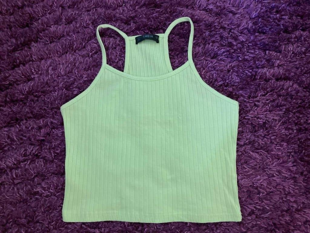Top licou vert menthe Shein XS, Sans manches, Enlèvement ou Envoi, Comme neuf, Vert