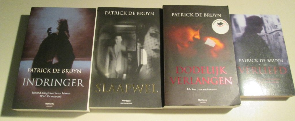 4 magnifiques trillers - Patrick de Bruyn, Livres, Thrillers, Enlèvement ou Envoi, Comme neuf