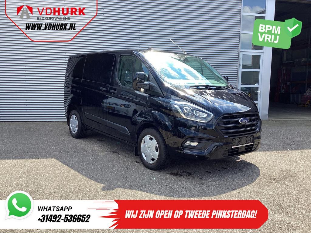 Ford Transit Custom 1.0 130 pk PHEV Trend Bi-Xenon/ Carplay/, Auto's, Bestelwagens en Lichte vracht, Automaat, Zwart, Bedrijf
