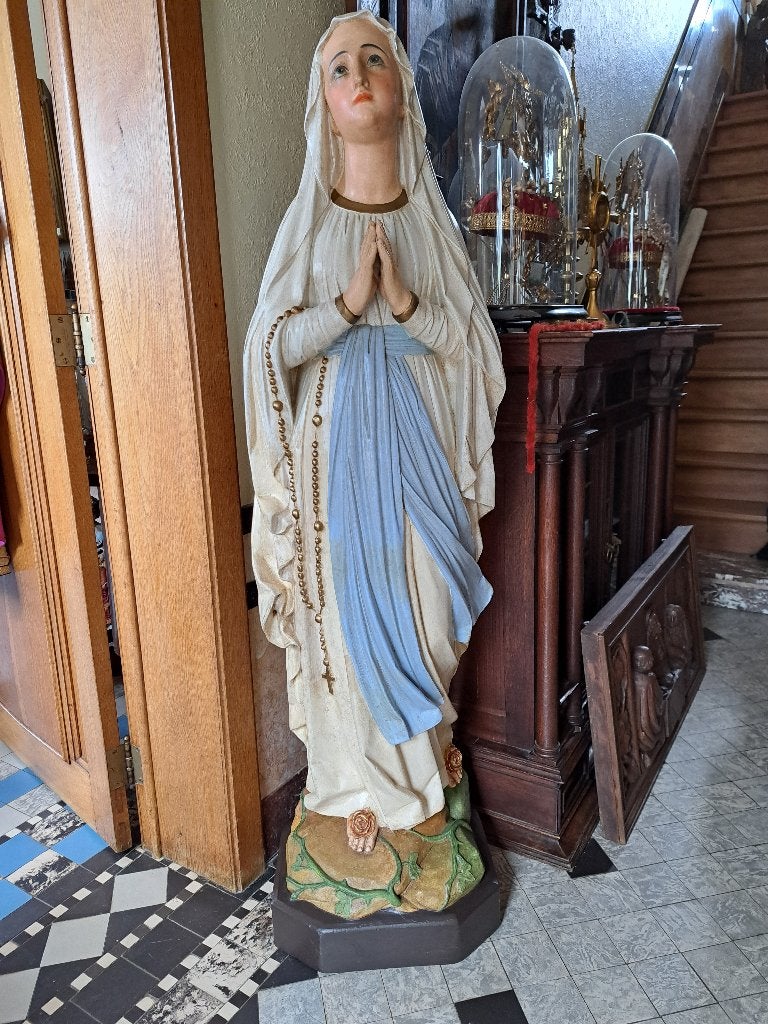 XL 148 Maria onze lieve Vrouw van Lourdes Klooster Beeld, Antiquités & Art, Antiquités | Objets religieux, Enlèvement