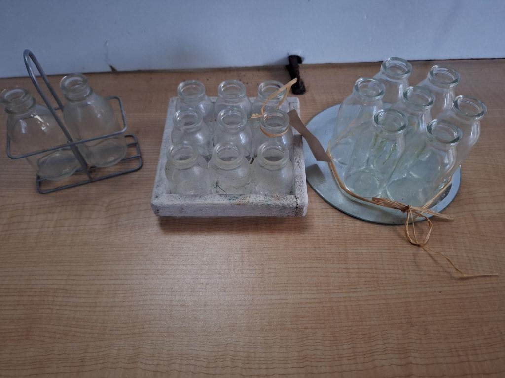 vaasjes klein, Ophalen of Verzenden, Zo goed als nieuw, Glas