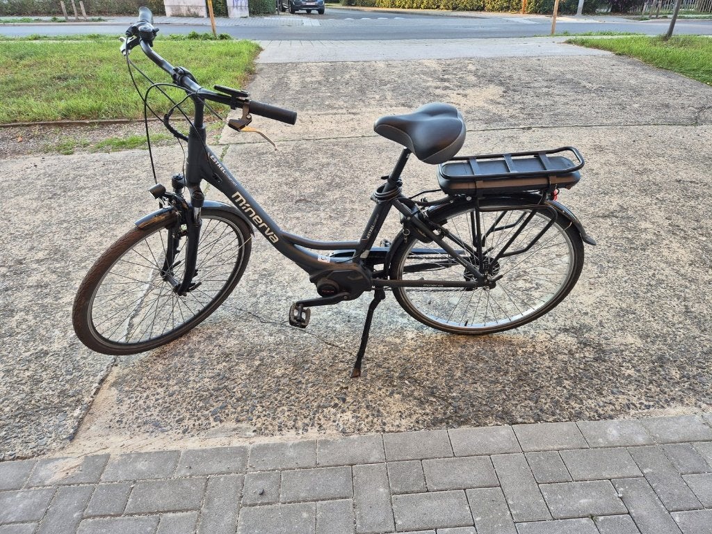 Damesfiets Minerva krachtige middenmotor proper onderhouden, Vélos & Vélomoteurs, Autres marques, Vitesses, Frein sur jante, Enlèvement