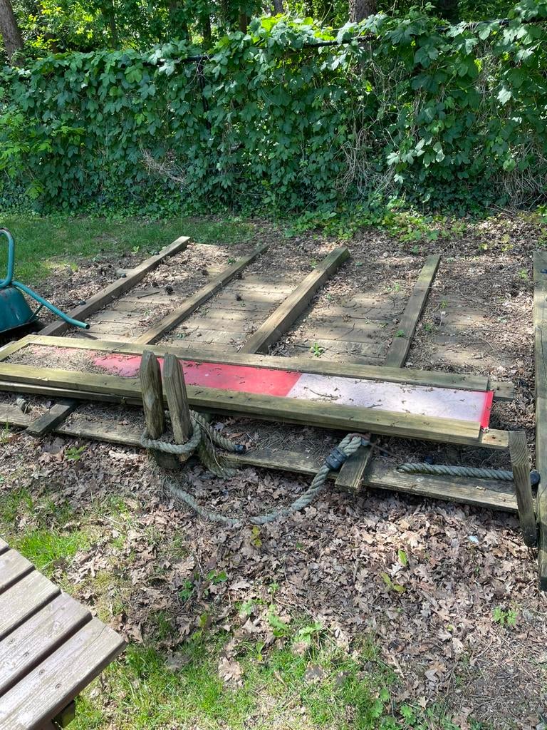 Houten klimmuur, Ophalen, Gebruikt