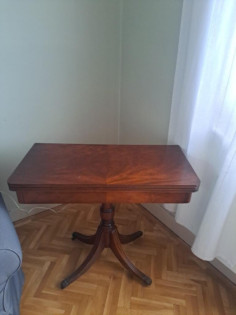 Mahoniehouten speeltafel, Antiek en Kunst, Ophalen
