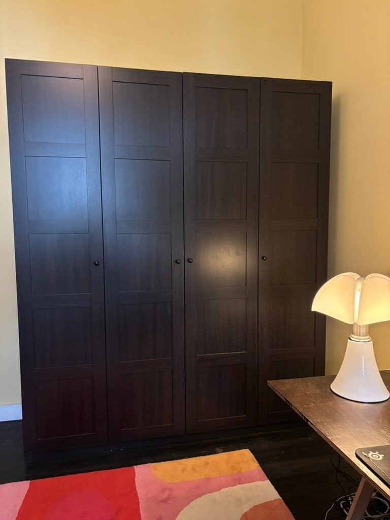 dressing PAX 200 x 236 x 60 avec accessoires, 200 cm ou plus, Comme neuf, Verre, Enlèvement
