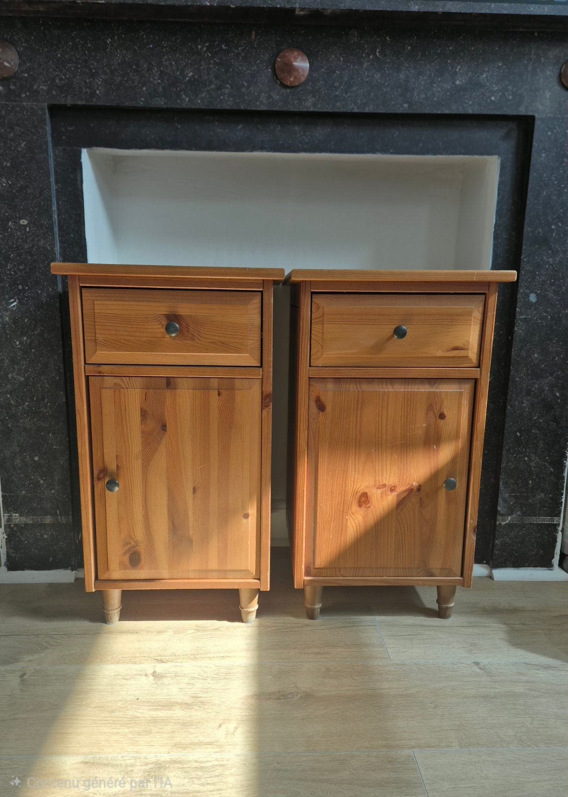 IKEA HEMNES nachtkastjes, Huis en Inrichting, Slaapkamer | Nachtkastjes, Ophalen, Gebruikt, Minder dan 45 cm, 70 cm of meer