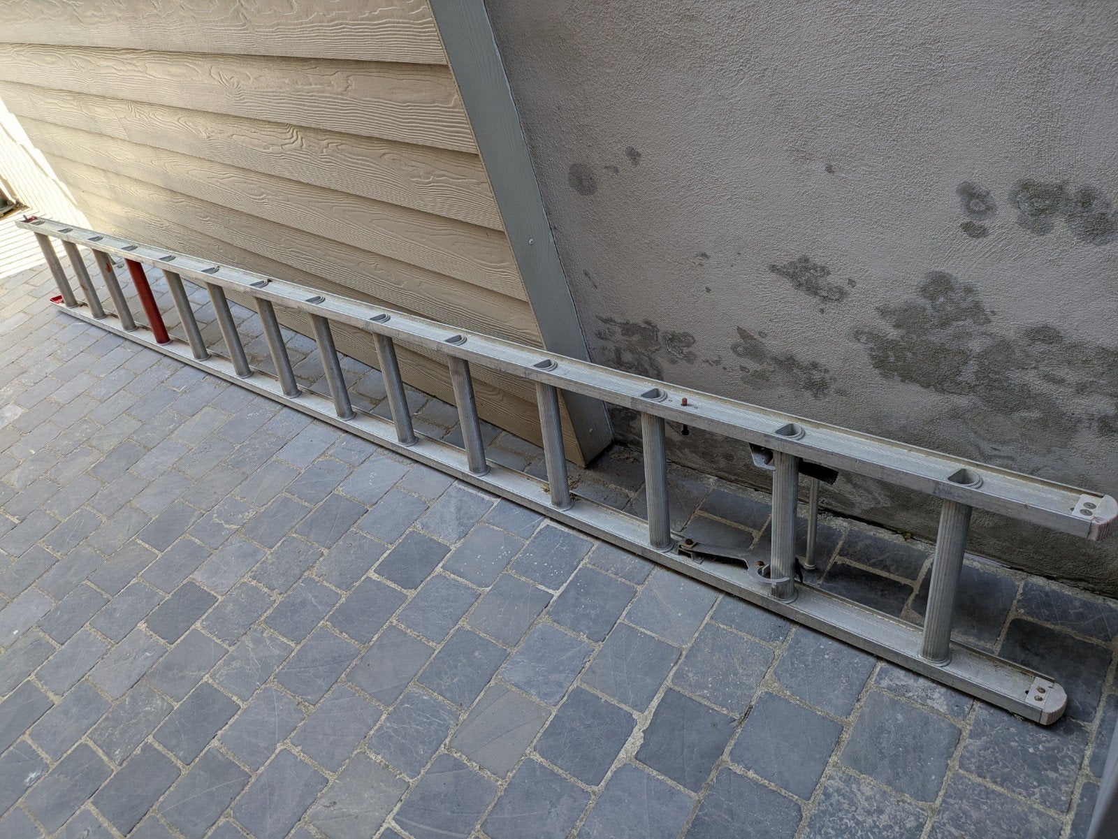 Alu ladder 3,86m - 14 sporten, Ophalen, Ladder