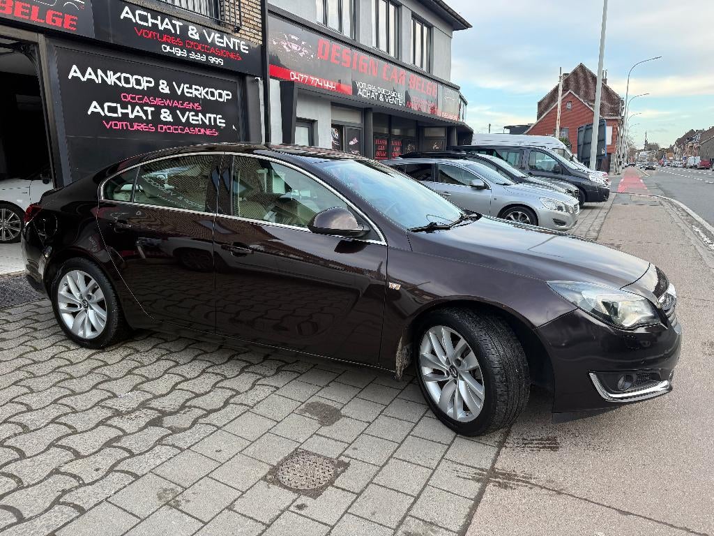 Opel Insigna Cosmo 1.6Turbo 170Pk Benzine Volledige opties, Bruin, Parkeersensor, Leder, Bedrijf