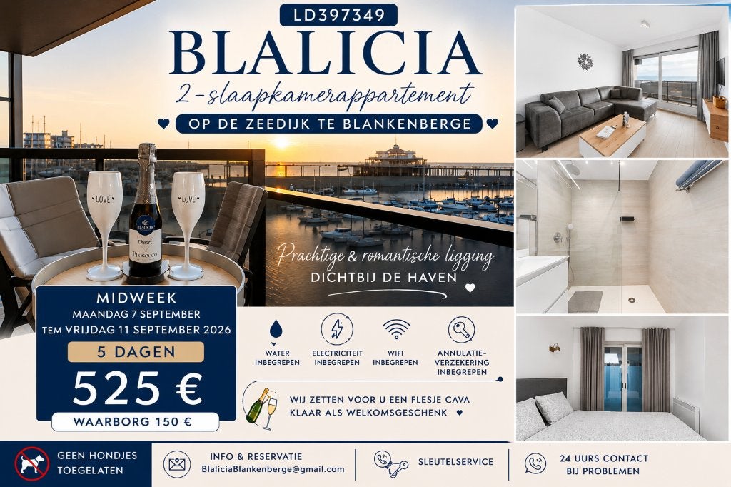 Vakntieverhuur Blankenberge Zeedijk
