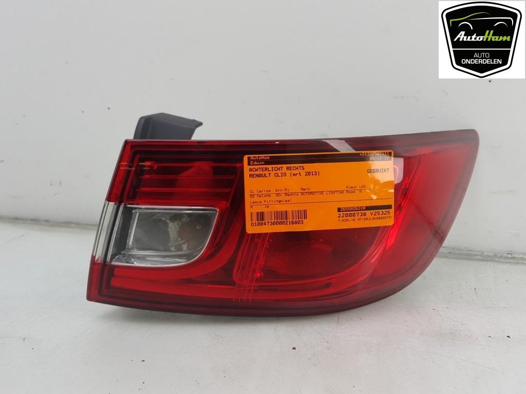 ACHTERLICHT RECHTS Renault Clio IV (5R) (|265502631R|), Gebruikt, Renault