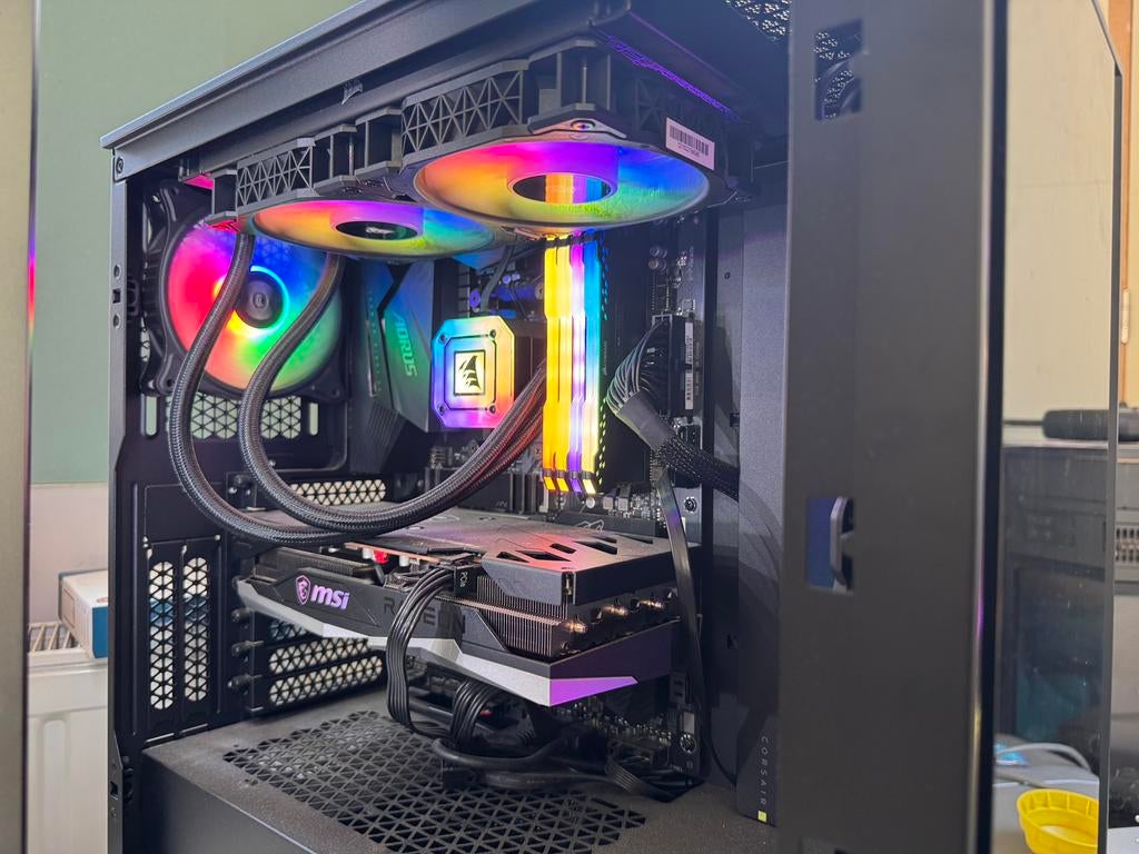 Gaming pc amd rx6650xt ryzen 75800x, Ophalen, Zo goed als nieuw, Gaming, SSD