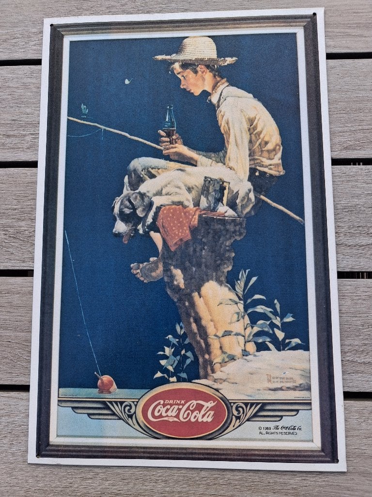 Coca-cola bord, Ophalen, Zo goed als nieuw, Reclamebord