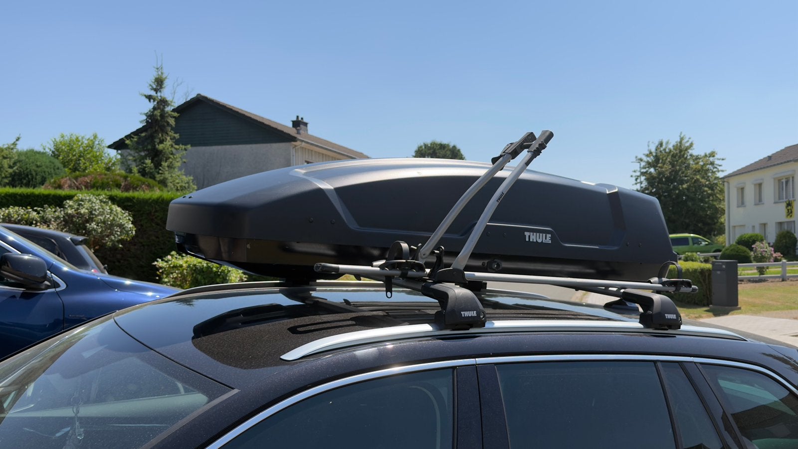 Skoda dakdrager merk Thule = kwaliteit fietsdrager/dakkoffer, Ophalen, Zo goed als nieuw