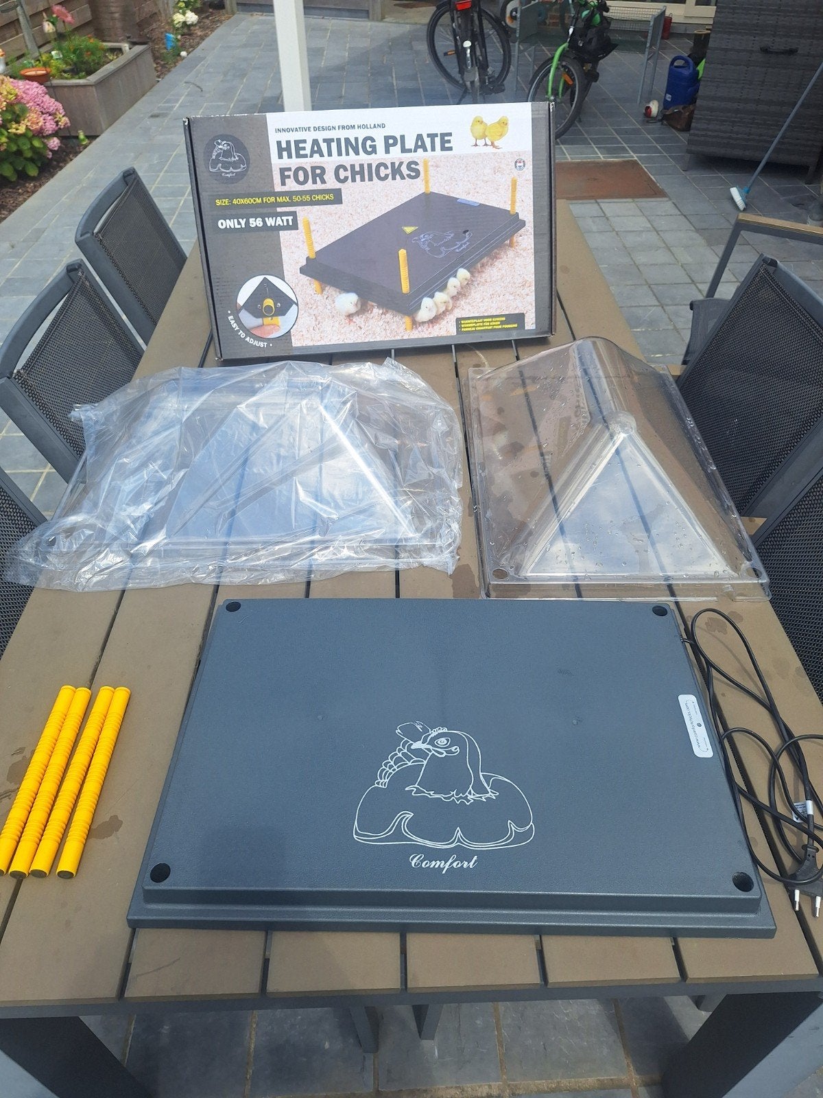 Comfort warmteplaat 40 x 60 voor kuikens., Dieren en Toebehoren, Ophalen