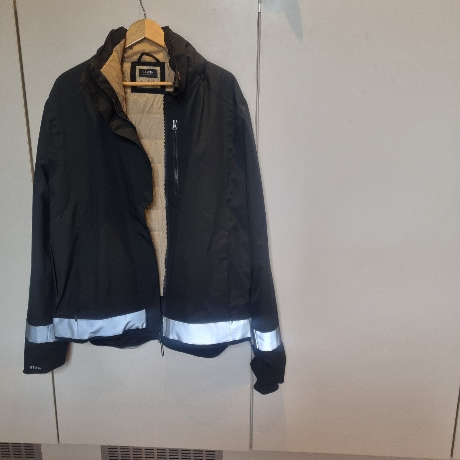 BTWIN fietsjas, men, warm Xl, Kleding | Heren, BTWIN, Maat 56/58 (XL), Ophalen of Verzenden, Zo goed als nieuw