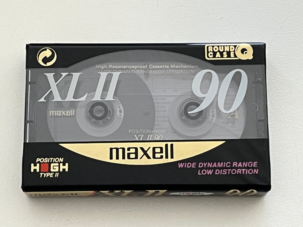 Maxell XL II 90 Cassetbandje (Nieuw!), Ophalen of Verzenden, Nieuw in verpakking, 1 bandje, Onbespeeld