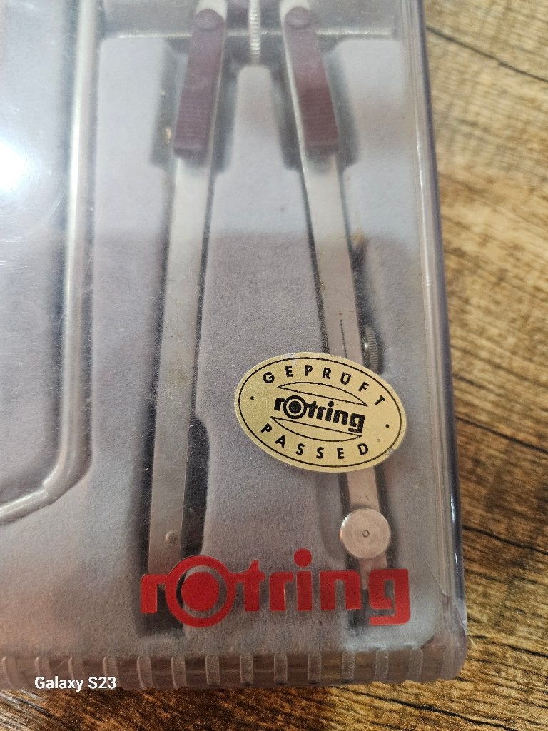 Compas technique de précision rOtring Centro avec rallonge, Enlèvement, Comme neuf