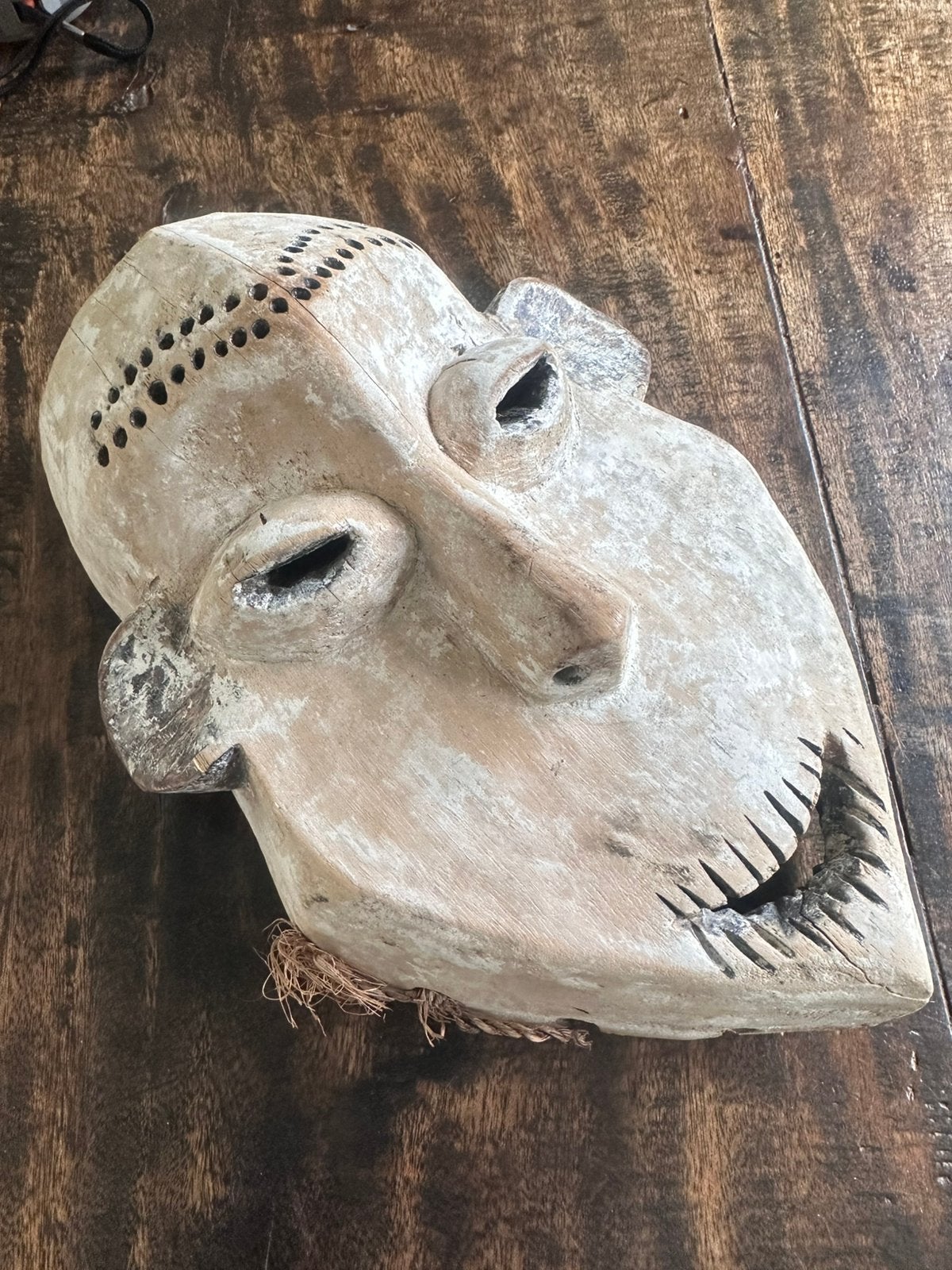 Antiek Lega Bwami masker privé collectie Antropoloog 1890, Antiek en Kunst, Verzenden