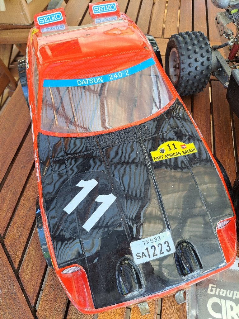 Buggy RC vintage Graupner Circuit 20 Datsun 240Z  1:8, Enlèvement ou Envoi, Échelle 1:8, Voiture off road, Utilisé