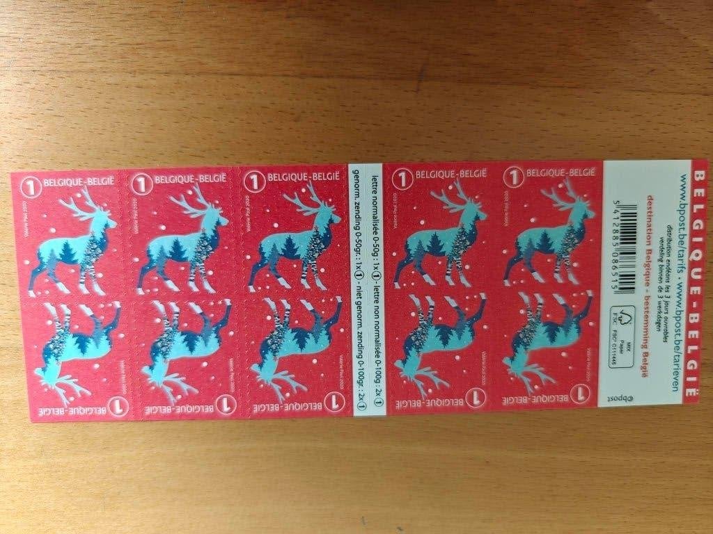 2020 Kerstzegels OBP B 173. tarief 1.België, Kerst, Frankeerzegel, Ophalen of Verzenden, Zonder stempel