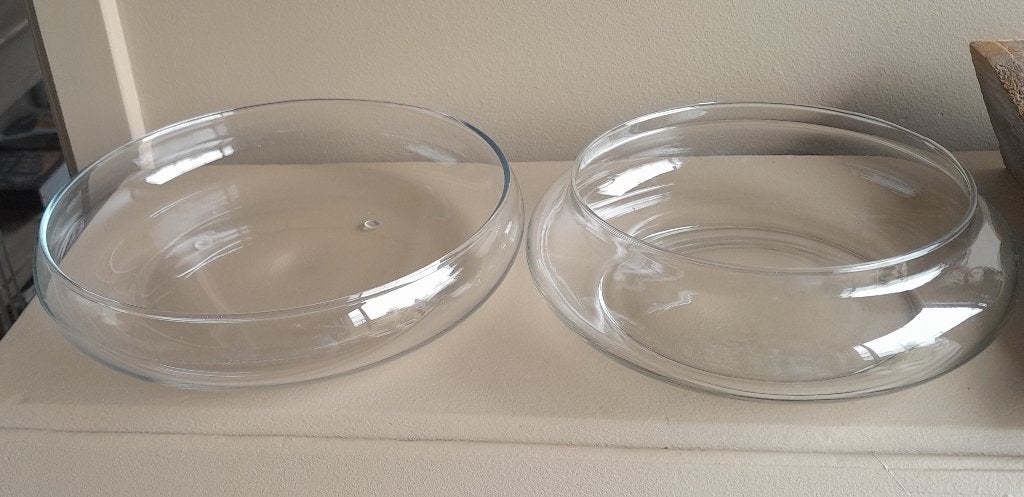 2 glazen schalen, Enlèvement ou Envoi, Comme neuf