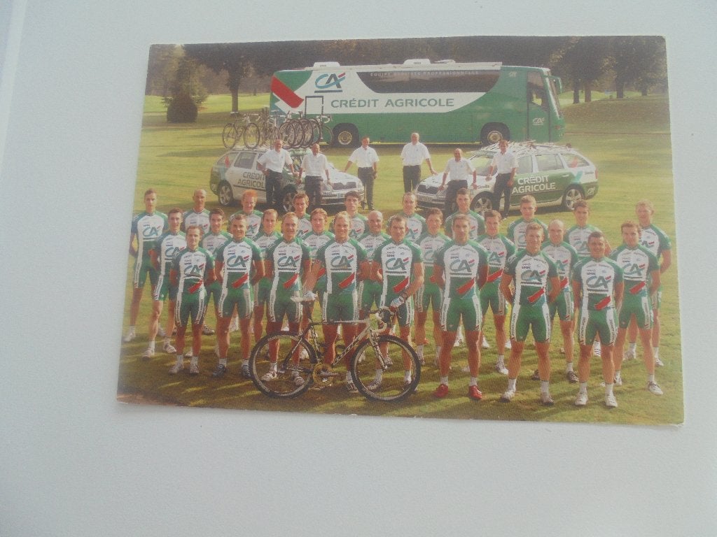 wielerploeg - credit agricole, Verzamelen, Ophalen of Verzenden, 1980 tot heden, Zo goed als nieuw, Foto