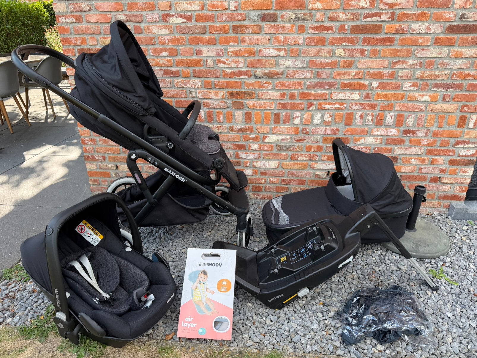 Maxi-cosi buggy 3 in 1 met isofix autostoel, Enlèvement, Comme neuf