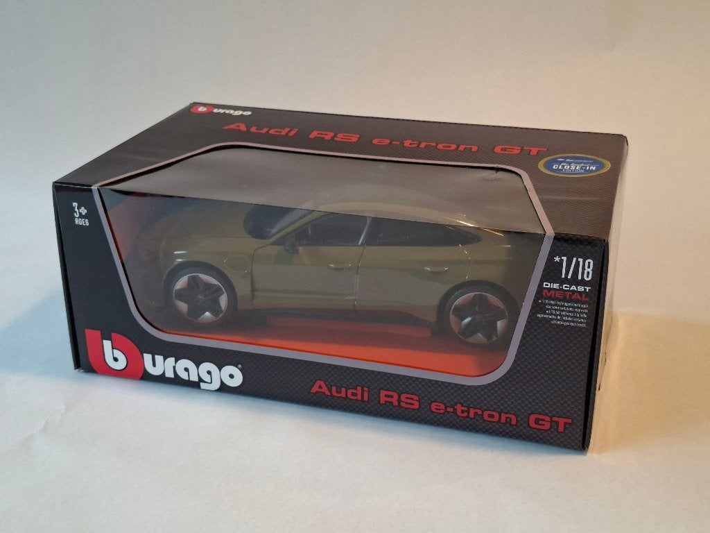 Audi RS e-tron GT 1:18, Hobby en Vrije tijd, Ophalen of Verzenden, Nieuw, Auto, Burago