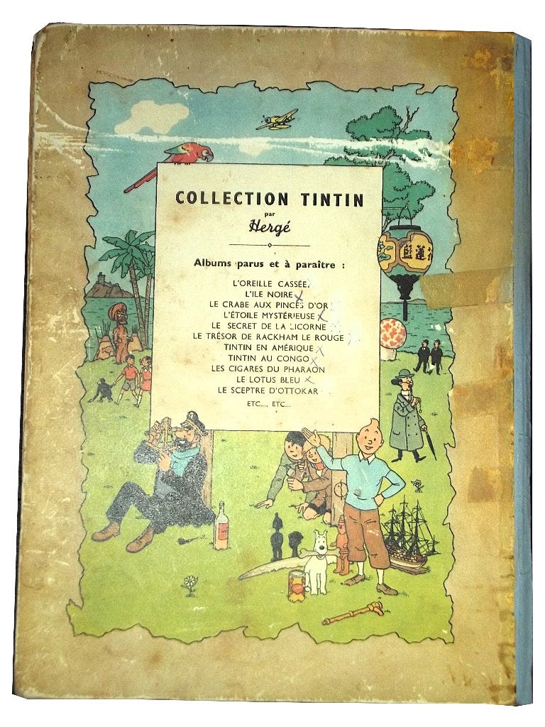 tintin : l'île noire B1 1946, Livres, Une BD, Enlèvement ou Envoi, Utilisé, Hergé.
