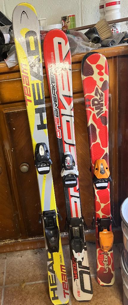 Ski’s - Wed’ze en Head - 104cm, 116cm en 127cm, Autres marques, Skis, Enlèvement, Utilisé