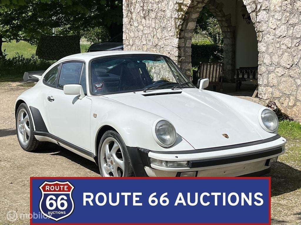 Porsche 911 Turbo | 1985 | Route 66 Auctions, Auto's, Zwart, Bedrijf, Overige carrosserie, Porsche