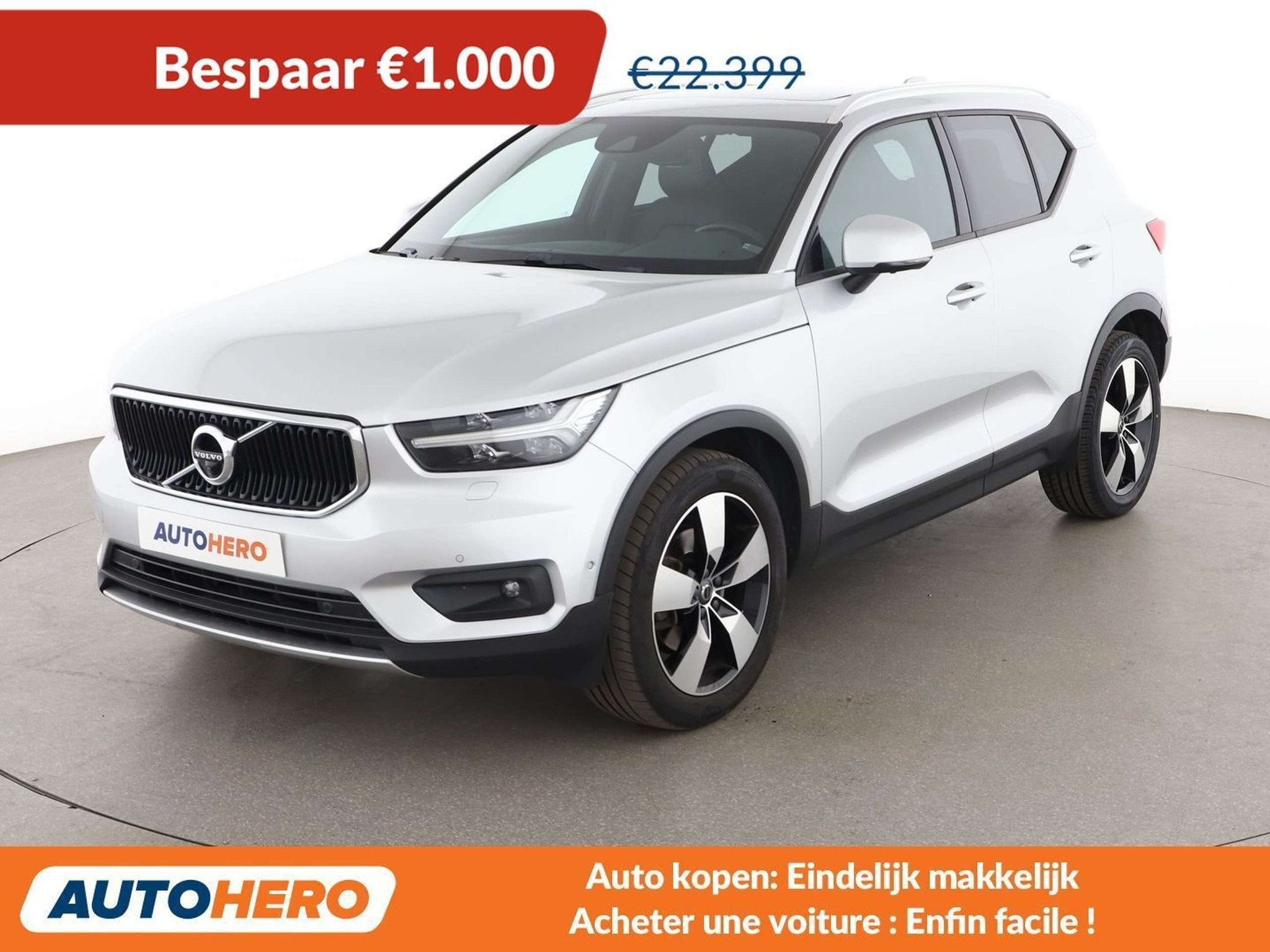 Volvo XC40 2.0 T5 AWD (année de construction 2018), Autos, Cuir, Argent ou Gris, Achat, Euro 6