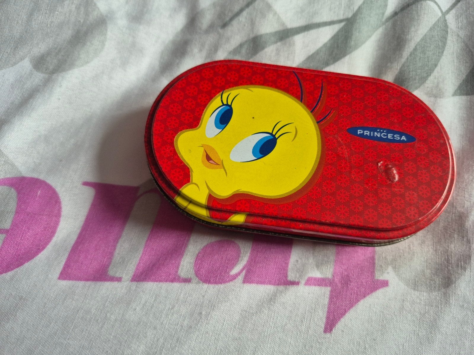 tweety vintage doosje 14cm lang, Ophalen of Verzenden