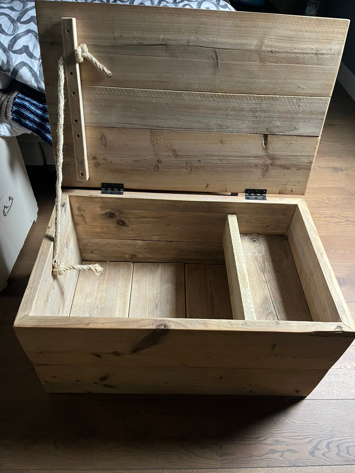 Steigerhouten kist met deksel, Enlèvement, Utilisé, Autres essences de bois