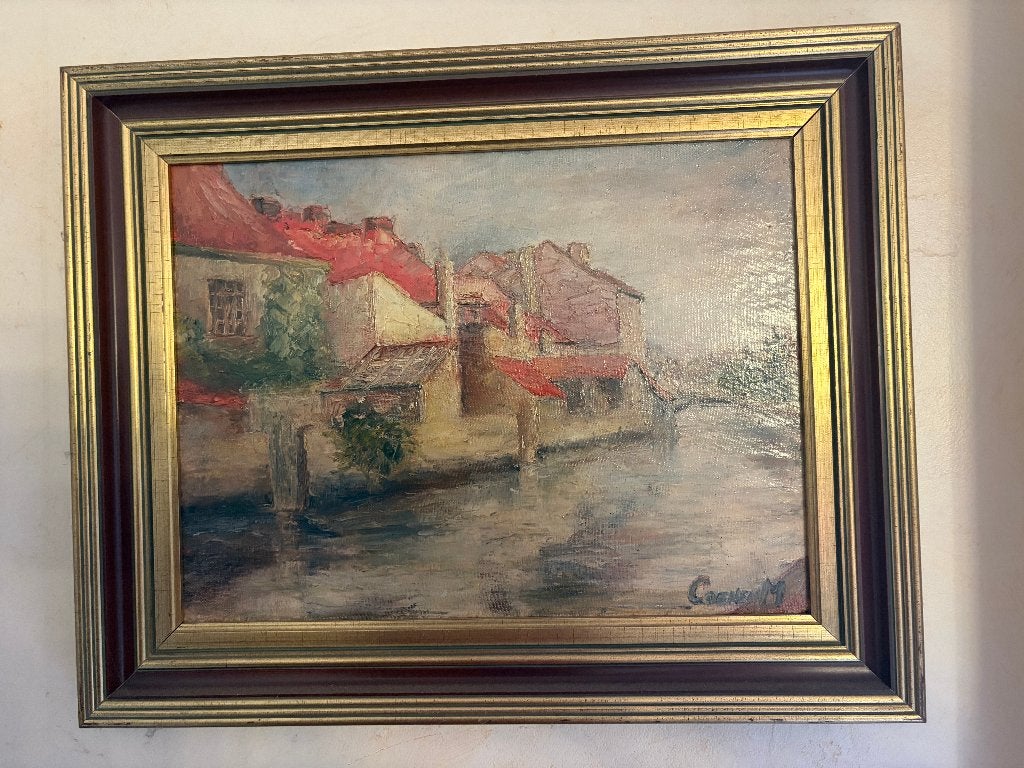 Schilderij Coenen M., Antiek en Kunst, Ophalen, Klassiek, Gesigneerd, Landschap