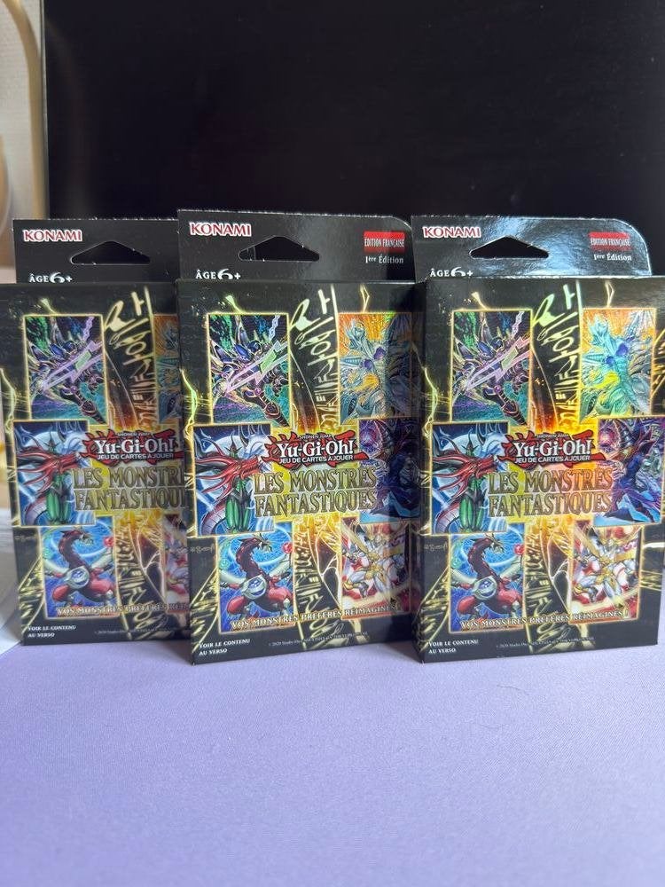 Lot 3 Yu-Gi-Oh Monstres Fantastiques Tuckbox 1ere Ed FR, Enlèvement, Neuf, Booster