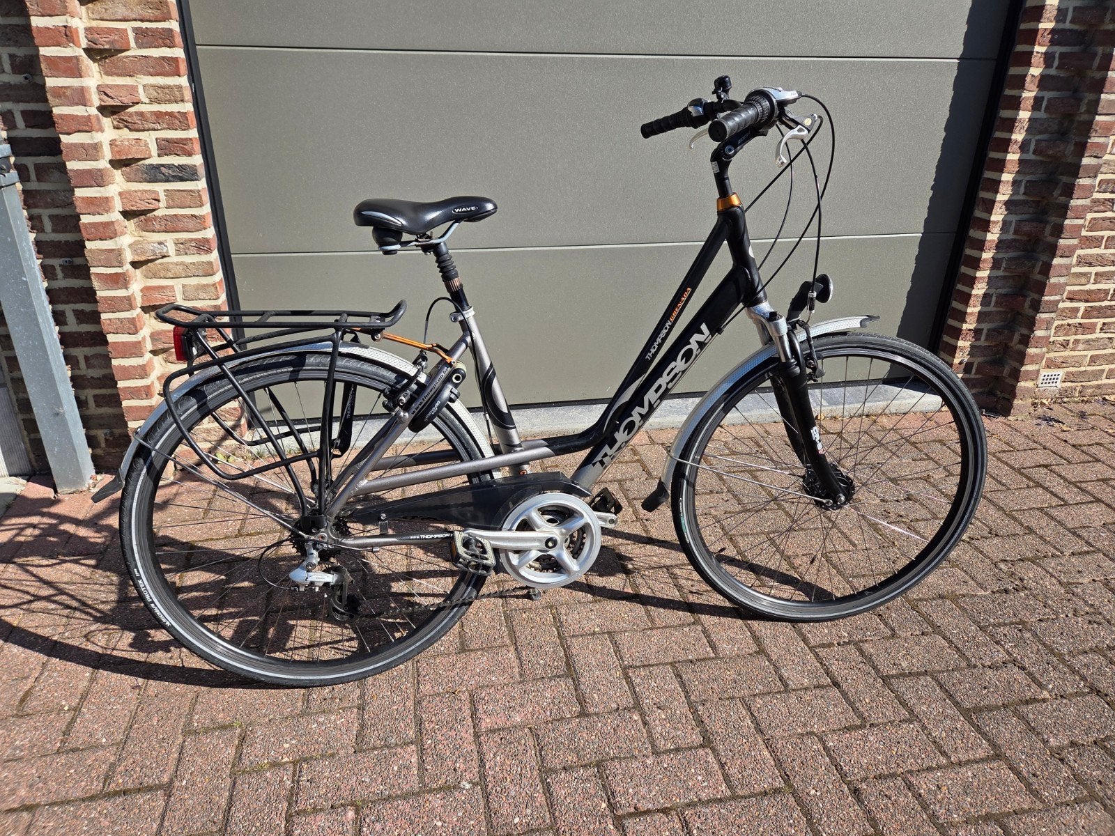 Thompson damesfiets met 21 versnellingen grote kader, Fietsen en Brommers, Ophalen