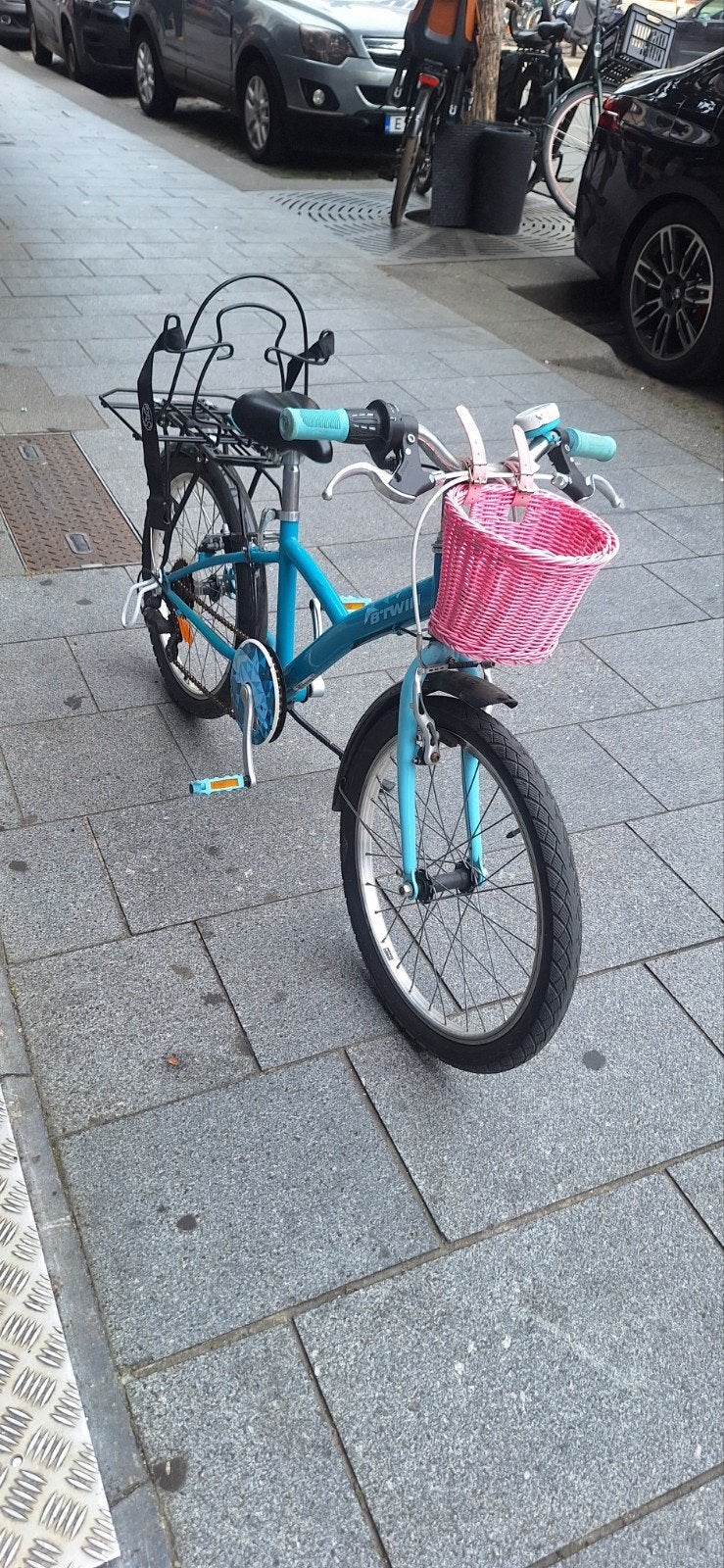 Kinderfiets met mandje en boekentas drager, Fietsen en Brommers, Ophalen
