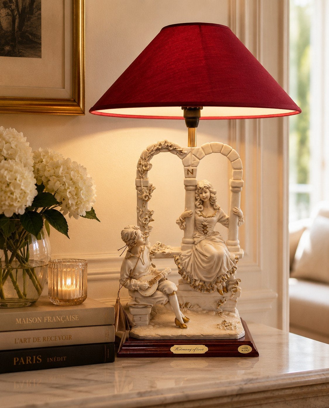 Lampe sculpture Giorgio Armani l arte nel mondo Capodimonte, Enlèvement ou Envoi, Bois