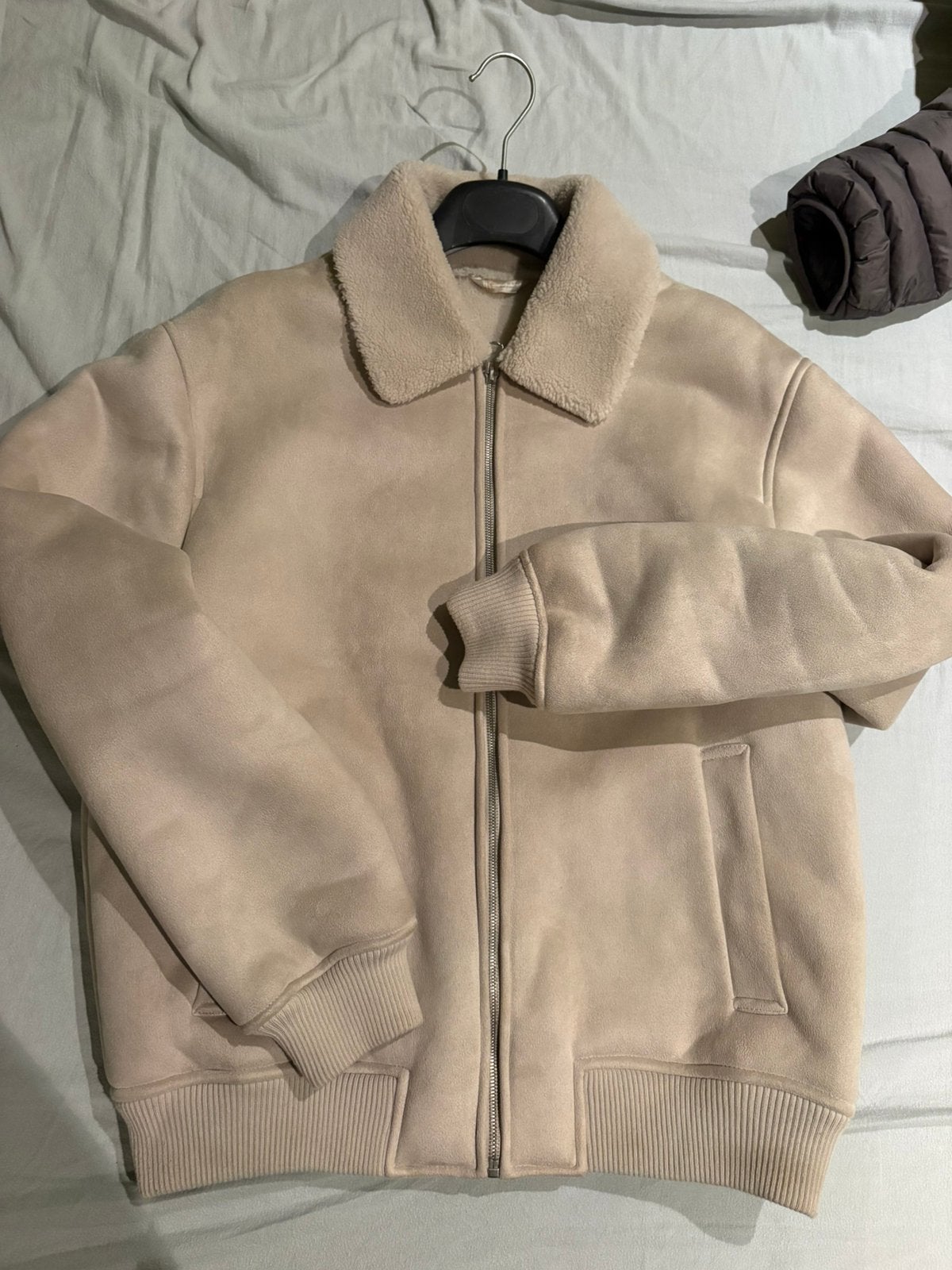 Mooie heren jas/ vest, Kleding | Heren, Ophalen, Zo goed als nieuw, Beige, Trui of Vest