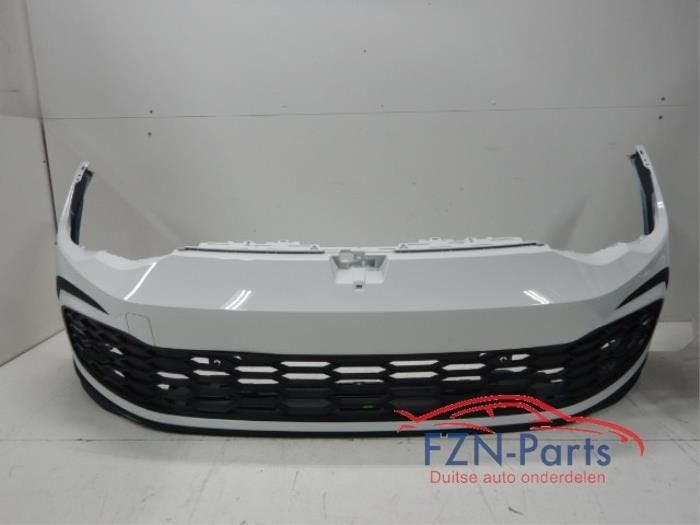 VW Golf 8 5H Voorbumper GTI / GTD LC9A 4PDC Wit, Ophalen of Verzenden, Gebruikt, Voor, Bumper