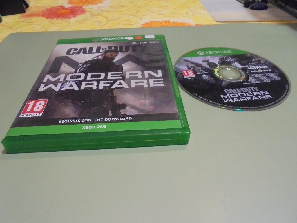 Xbox One Call of duty Modern Warfare (orig), Gebruikt, Vanaf 18 jaar, Vechten, 2 spelers