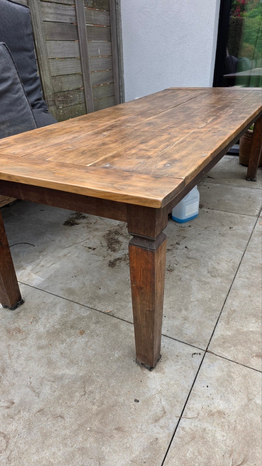 Eettafel massief hout, Huis en Inrichting, Ophalen