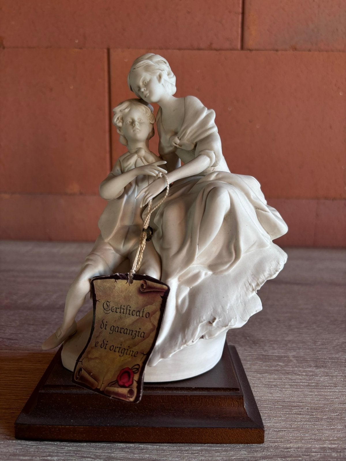 Statue italienne en porcelaine biscuitée Capodimonte, Antiquités & Art, Enlèvement, Fait main, Statue