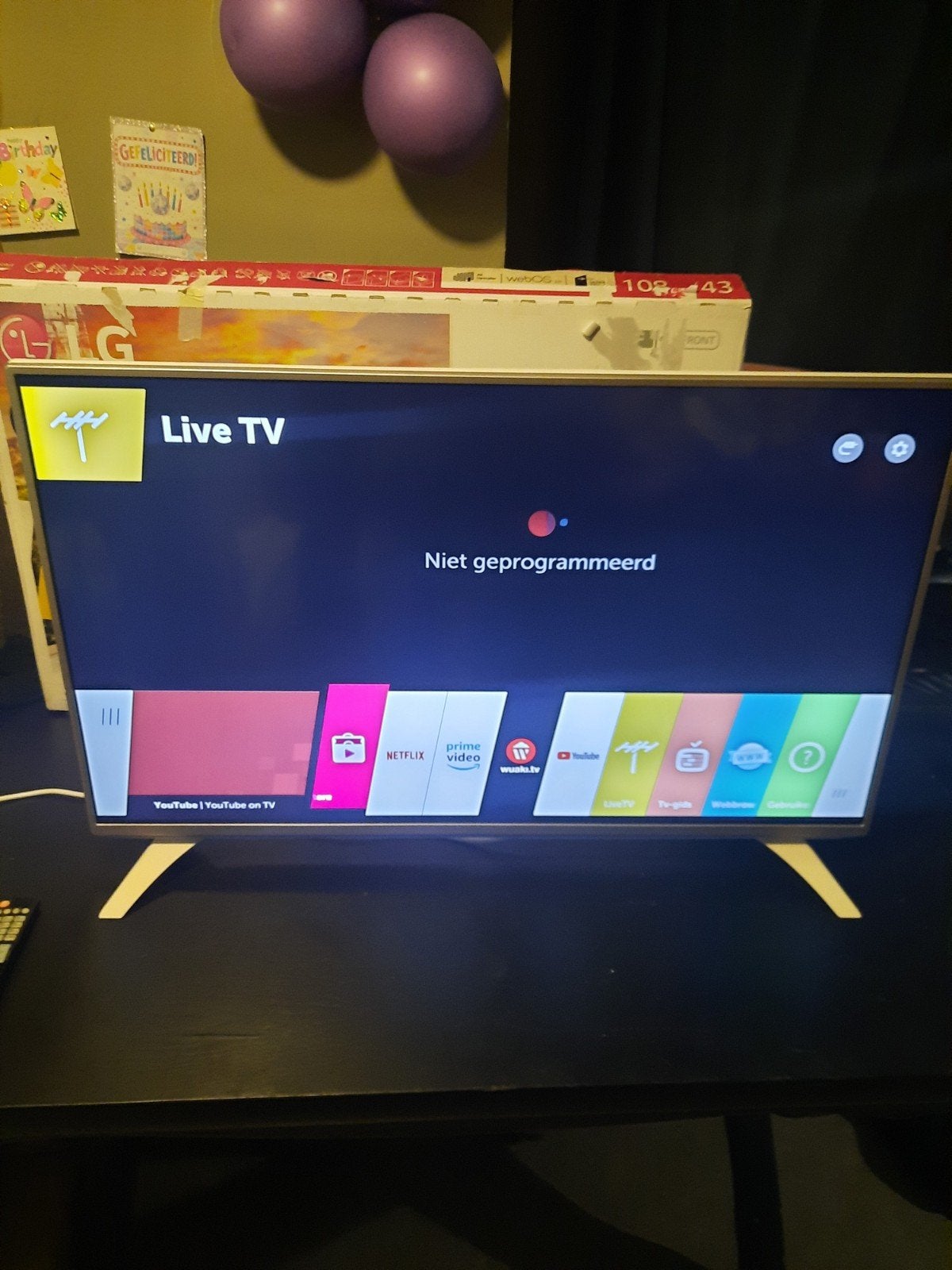 witte 43inch 4k uhd smart tv, TV, Hi-fi & Vidéo, LED, Enlèvement, Utilisé, 100 cm ou plus