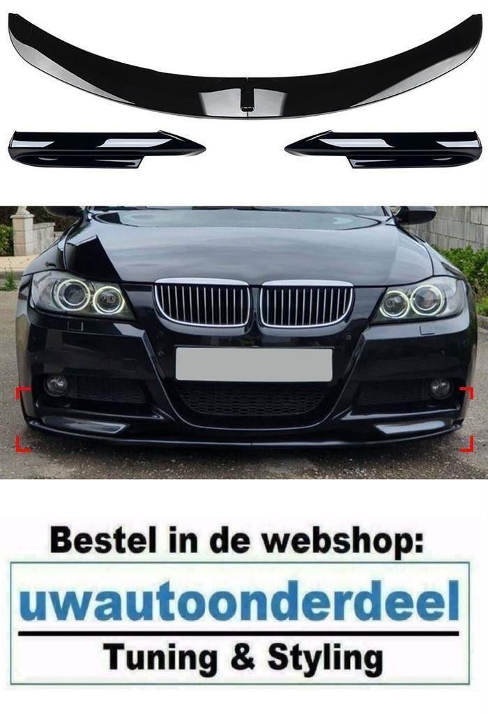 Spoiler Lip glans Zwart M Look Voor Bmw 3 Serie E90 E91 M Pa, Autos : Divers, Tuning & Styling, Envoi