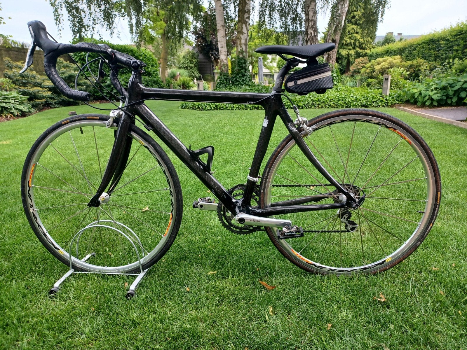 Koersfiets in carbon maat Medium, Ophalen, Carbon