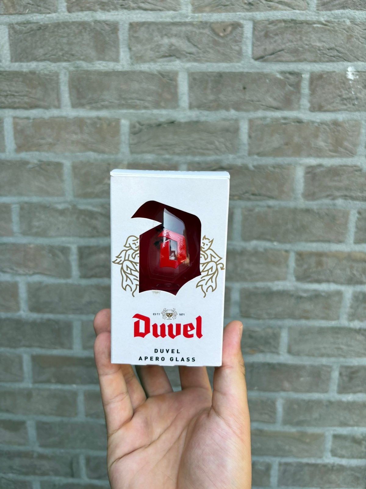 Duvel glas klein 16,5 cl, Ophalen of Verzenden, Zo goed als nieuw, Overige typen